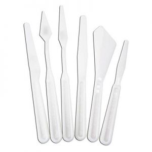 Zestaw szpachelek plastikowych 6szt